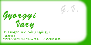 gyorgyi vary business card